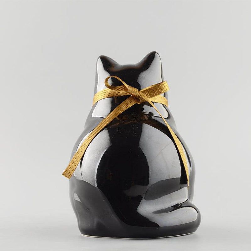 [BECKONING (LUCKY) CAT] MANEKINEKO BANK SECOND MODEL BLACK | KATA KOTO | HIZEN YOSHIDA WARES