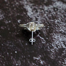 [PIERCED EARRINGS] SAKURA (CHERRY BLOSSAM DROP) ONE EAR | CHECOS | SILVER WIRE WORK