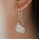 [PIERCED EARRINGS] SHIRLEY POPPY L | CHECOS | SILVER WORK