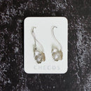 [PIERCED EARRINGS] SHIRLEY POPPY L | CHECOS | SILVER WORK