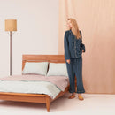 [PAJAMA] COTTON WOOL PILE TURQUOISE SETUP | SEWING