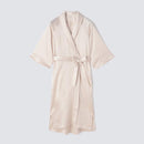 [ROOMWEAR] SILK GOWN PEARL WHITE | SEWING