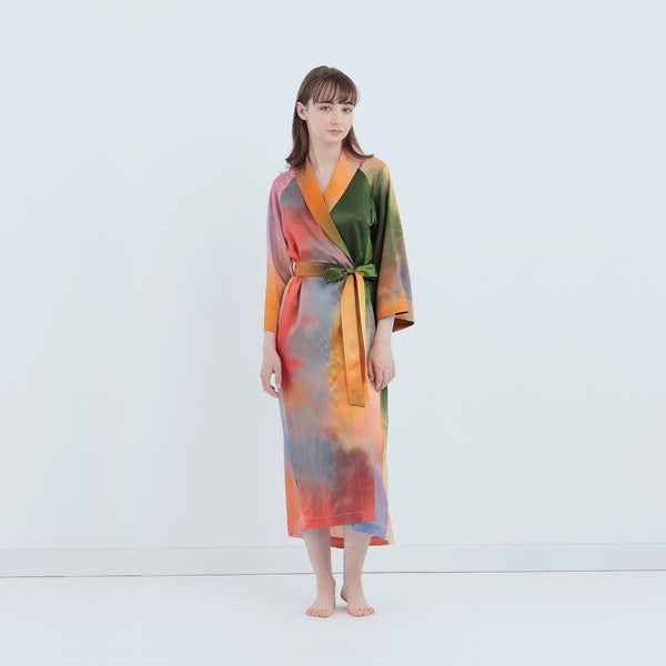 [室衣]水彩絲綢禮服薄霧湖|縫紉
