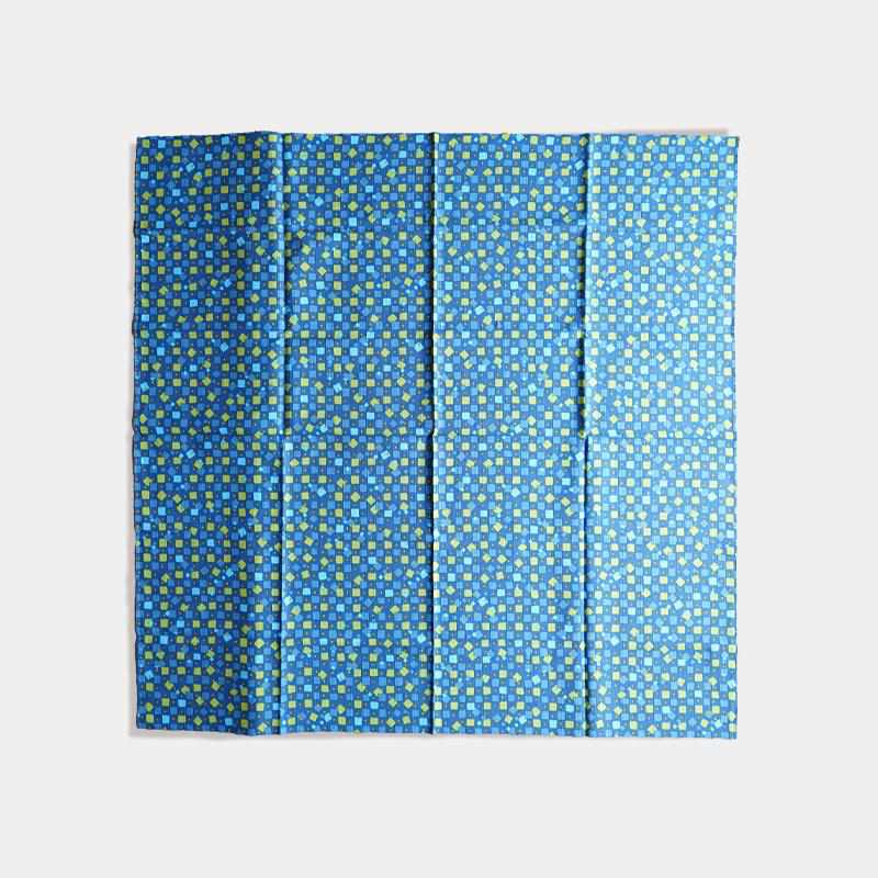 [FUROSHIKI] SQUARE BLUE | HAND PRINTING