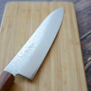 [KITCHEN (CHEF) KNIFE] HIGH CARBON STAINLESS STEEL INTERCUTTING POLISHED DAMASCUS BEEF SWORD 210MM OAK OCTAGONAL PATTERN-KAKISHIBU FINISH- | SAKAI FORGED BLADES|YAMAWAKI CUTLERY
