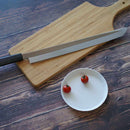 [KITCHEN (CHEF) KNIFE] GO UMA MITSUHIRO YOSHIHIRO SHIRAJI STEEL WATER-GRILLED HONYAKI TIP MARU OCTOPUS KNIFE 330MM MIRROR SURFACE WAVE FLOATING EBONY PATTERN SHEATH SPECIFICATION | SAKAI FORGED BLADES|YAMAWAKI CUTLERY