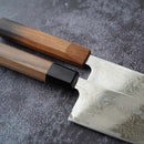 [KITCHEN (CHEF) KNIFE] MOV SUMINAGASHI SANTOKU KNIFE 165MM OAK HANDLE -KAKISHIBU FINISH- | SAKAI FORGED BLADES|YOSHIHIRO