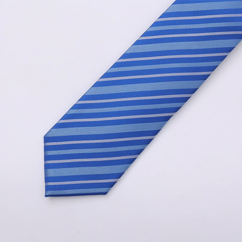 [領帶]條紋藍色G | hakata紡織品| Okano
