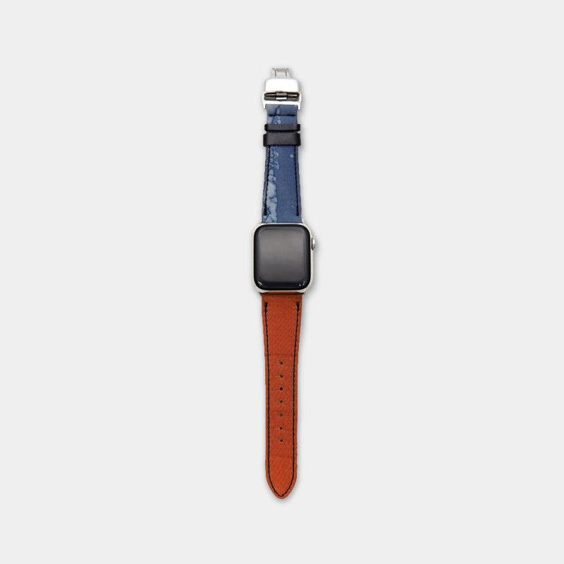[Apple Watch Band] Apple Watch 41（40,38）毫米（頂部和底部）3 |京都Yuzen染色