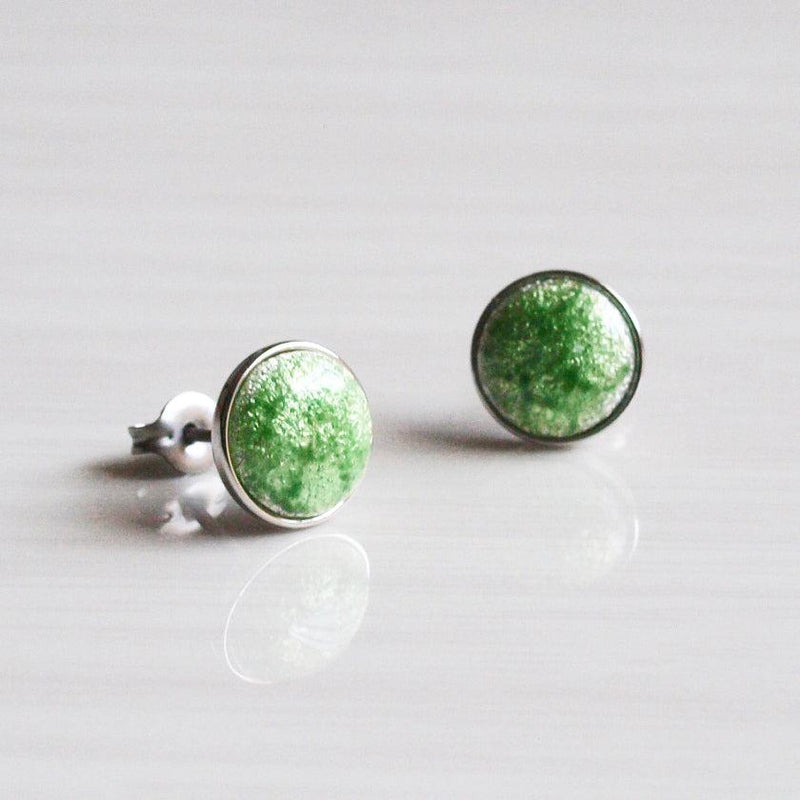 [ACCESSORY] ROUND PIERCED EARRINGS 8mm SUKE (6 COLORS) | OWARI CLOISONNE