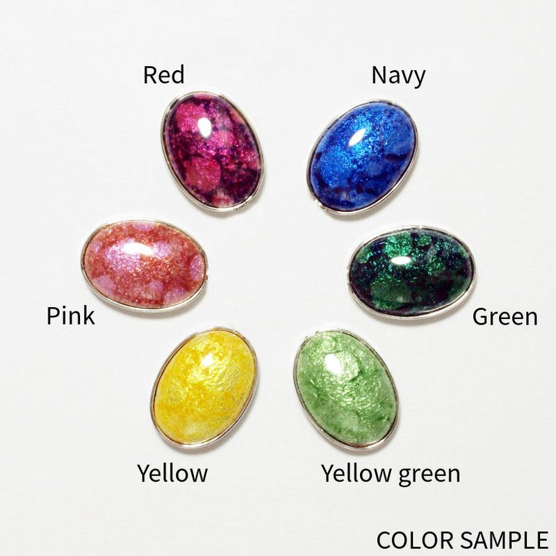 [ACCESSORY] ROUND PIERCED EARRINGS 8mm SUKE (6 COLORS) | OWARI CLOISONNE