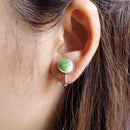 [ACCESSORY] ROUND EARRINGS 10mm SUKE (6 COLORS) | OWARI CLOISONNE
