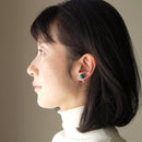 [ACCESSORY] ROUND EARRINGS 10mm SUKE (6 COLORS) | OWARI CLOISONNE