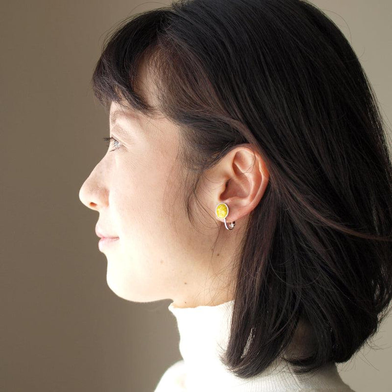 [附件]圓形耳環10mm suke（6顏色）| Owari Cloisonne