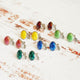 [ACCESSORY] ROUND EARRINGS 15mm SUKE (6 COLORS) | OWARI CLOISONNE