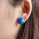 [ACCESSORY] ROUND EARRINGS 15mm SUKE (6 COLORS) | OWARI CLOISONNE
