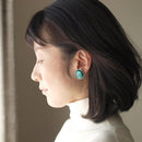 [ACCESSORY] ROUND EARRINGS 20mm SUKE (6 COLORS) | OWARI CLOISONNE