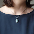 [ACCESSORY] OVAL PENDANT HAKU (6 COLORS) | OWARI CLOISONNE