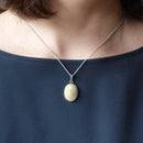 [ACCESSORY] OVAL PENDANT HAKU (6 COLORS) | OWARI CLOISONNE