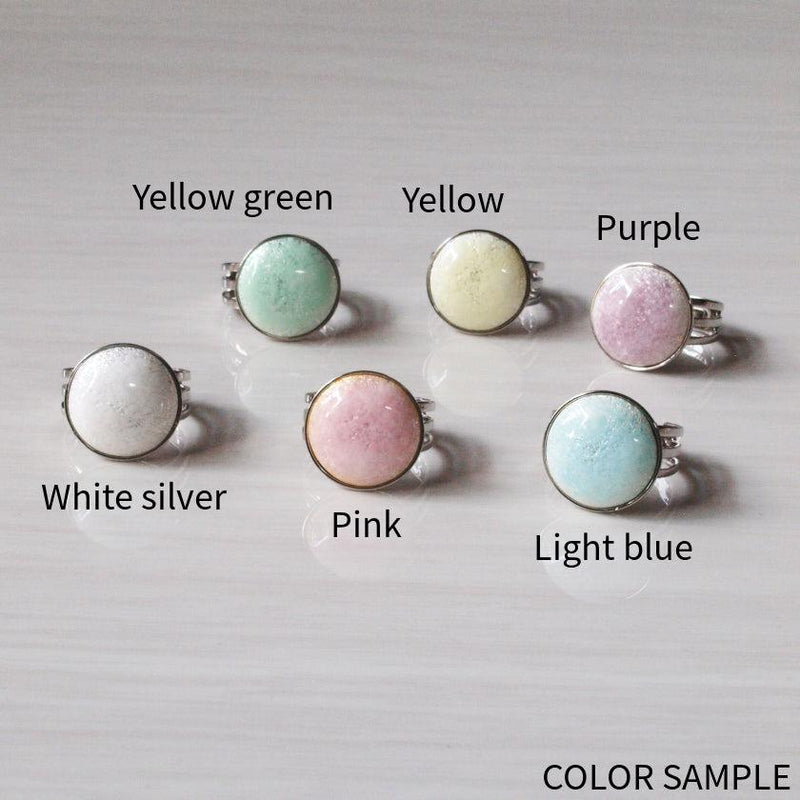 [ACCESSORY] ROUND RING HAKU (6 COLORS) | OWARI CLOISONNE