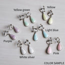 [ACCESSORY] DROP EARRINGS HAKU (6 COLORS) | OWARI CLOISONNE