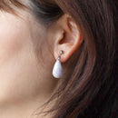 [ACCESSORY] DROP EARRINGS HAKU (6 COLORS) | OWARI CLOISONNE