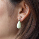 [ACCESSORY] DROP EARRINGS HAKU (6 COLORS) | OWARI CLOISONNE