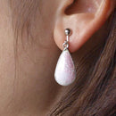 [ACCESSORY] DROP EARRINGS HAKU (6 COLORS) | OWARI CLOISONNE