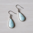 [ACCESSORY] DROP PIERCED EARRINGS HAKU (6 COLORS) | OWARI CLOISONNE