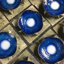 [SMALL DISH (PLATE)]  SAUCER (NAVY BLUE) SET OF 2 | OWARI CLOISONNE