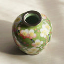 [VASE] WIRED VASE 3 BALL-SHAPED CHRYSANTHEMUM (YELLOW) | OWARI CLOISONNE