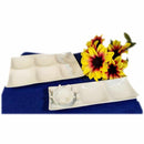 [LARGE PLATE (PLATTER)] WHITE PORCELAIN MOSS 3 PARTITION PLATE | MARUMO KATO POTTERY | MINO WARES