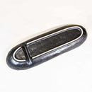 [LARGE PLATE (PLATTER)] LONG PLATE WITH BOAT-SHAPED PARTITION BLACK | MARUMO KATO POTTERY | MINO WARES