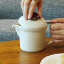 [JAPANESE TEA CUP] WIDE-MOUTHED POT POWDERED (WITH AMI) | MARUMO KATO POTTERY | MINO WARES