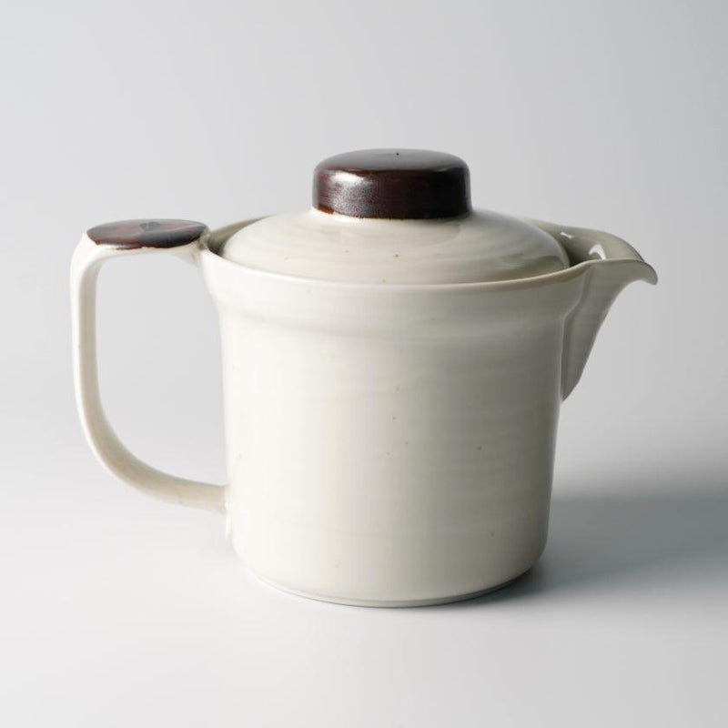 [JAPANESE TEA CUP] WIDE-MOUTHED POT POWDERED (WITH AMI) | MARUMO KATO POTTERY | MINO WARES