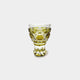 [Sake Cup] Horse Cup (สีเหลือง) ในกล่อง Paulownia | Satuma Vidro | Satsuma Cut Glass