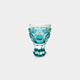 [Sake Cup] Horse Cup (สีเขียว) ในกล่อง Paulownia | Satuma Vidro | Satsuma Cut Glass