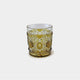 [GLASS] OLD GLASS (YELLOW) IN A PAULOWNIA BOX | SATUMA VIDRO | SATSUMA CUT GLASS