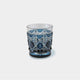 [GLASS] OLD GLASS (INDIGO) IN A PAULOWNIA BOX | SATUMA VIDRO | SATSUMA CUT GLASS