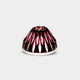 [SAKE CUP] DOUBLE-COVERED SAKURAJIMA CUP (GOLD RED-BLACK) IN A PAULOWNIA BOX | SATUMA VIDRO | SATSUMA CUT GLASS