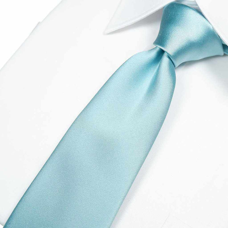 [領帶]領帶塞拉登綠色宮維 33 媽媽絲綢缎子|岡奈紡織