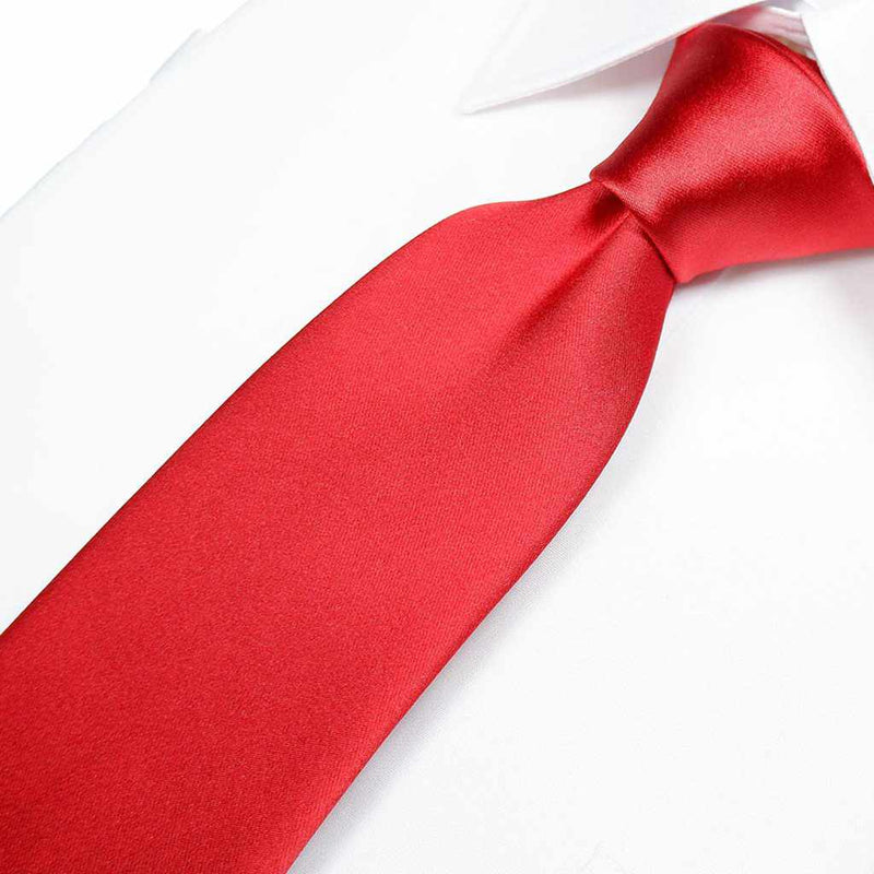 [TIE] SCARLET MIYAVI 33 MOMME SILK SATIN | GUNNAI TEXTILES| FUJI SAKURA