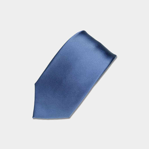 (领带)领带光靛蓝Miyavi 33 Momme丝缎