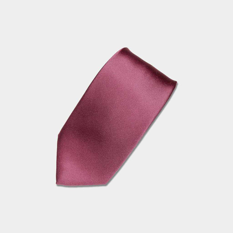 [TIE] OLD ROSE MIYAVI 33 MOMME SILK SATIN | GUNNAI TEXTILES| FUJI SAKURA