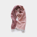 [SCARF] STALL KASANE RUSSET COLOR (PALE PINK × RUSSET BROWN) | GUNNAI TEXTILES| FUJI SAKURA