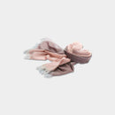 [SCARF] STALL KASANE RUSSET COLOR (PALE PINK × RUSSET BROWN) | GUNNAI TEXTILES| FUJI SAKURA