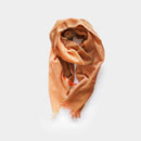 [SCARF] STALL KASANE YAMATO PERSIMMON (PERSIMMON × IRIDESCENT) | GUNNAI TEXTILES| FUJI SAKURA