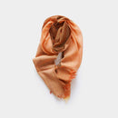 [SCARF] STALL KASANE YAMATO PERSIMMON (PERSIMMON × IRIDESCENT) | GUNNAI TEXTILES| FUJI SAKURA