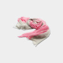 [SCARF] STALL KASANE YUKINOSHITA (SILVER × GRAYISH PINK) | GUNNAI TEXTILES| FUJI SAKURA