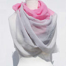 [SCARF] STALL KASANE YUKINOSHITA (SILVER × GRAYISH PINK) | GUNNAI TEXTILES| FUJI SAKURA